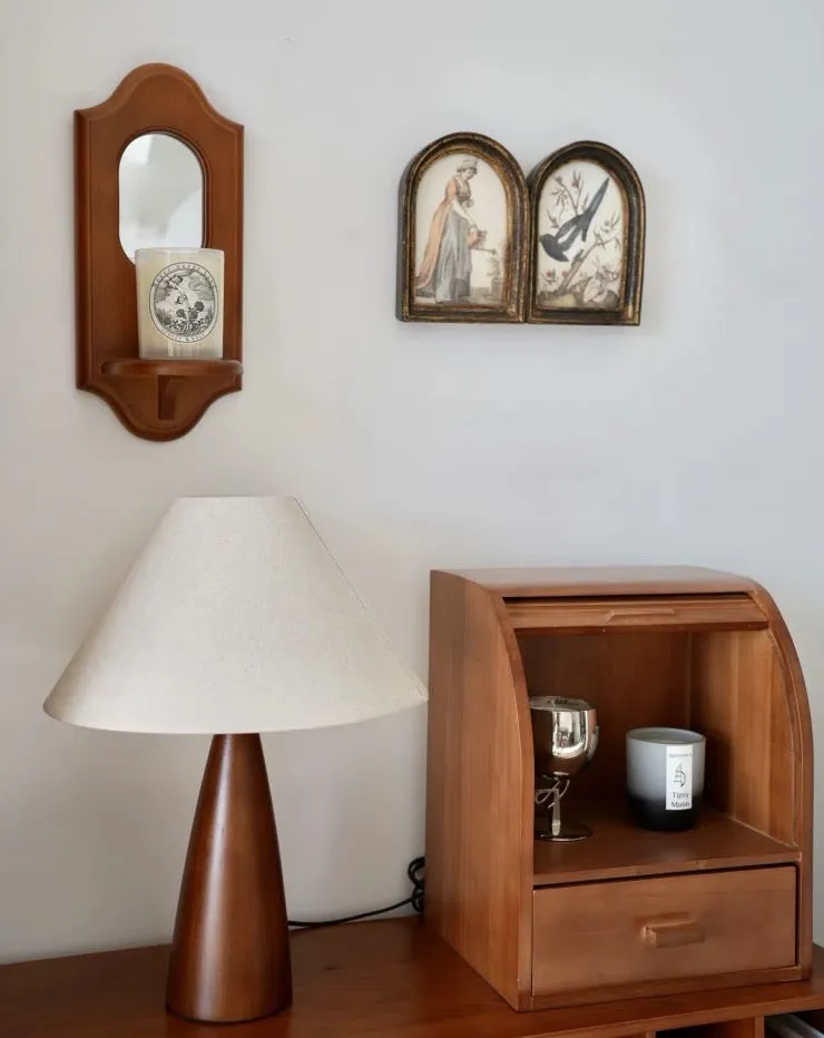Minimalist Wood Base Table Lamp