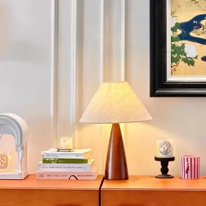 Minimalist Wood Base Table Lamp