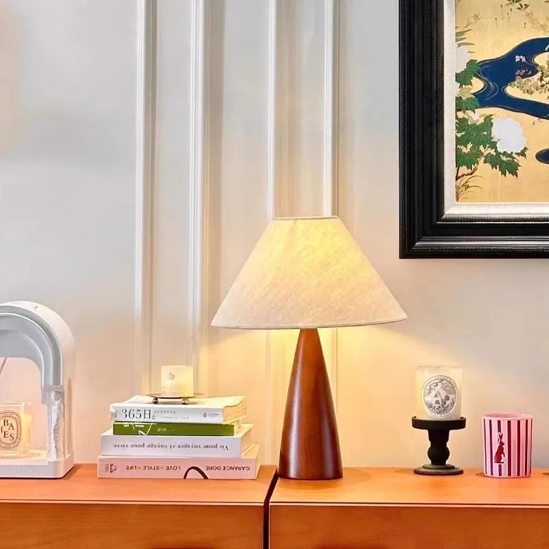 Minimalist Wood Base Table Lamp