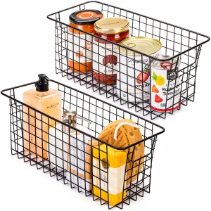 Narrow Wire Basket Bins