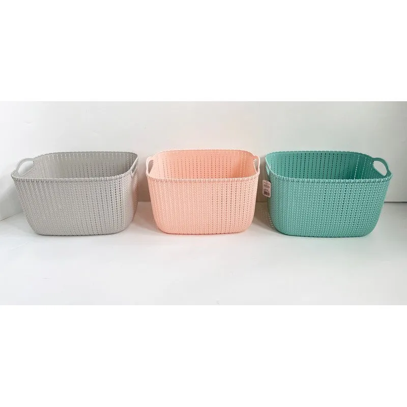 Plastic Basket 23.3 Litres - Pink by EA Living