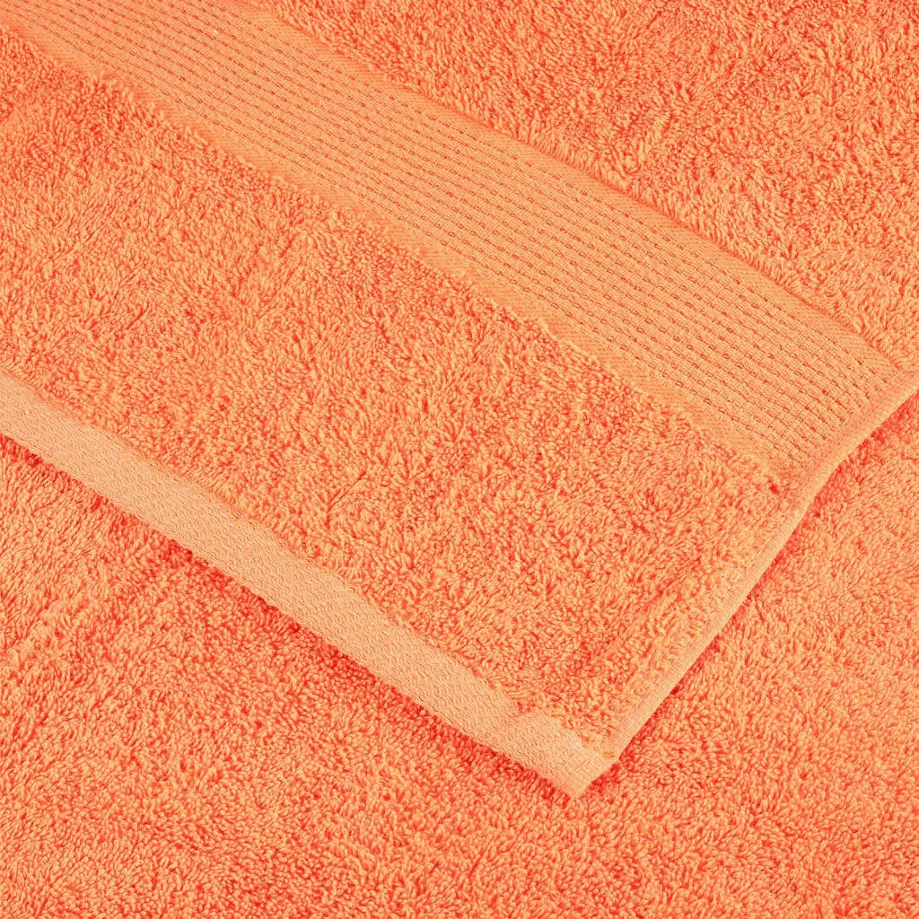Premium Washcloths 10 pcs Orange 30x30 cm 600 gsm 100% Cotton