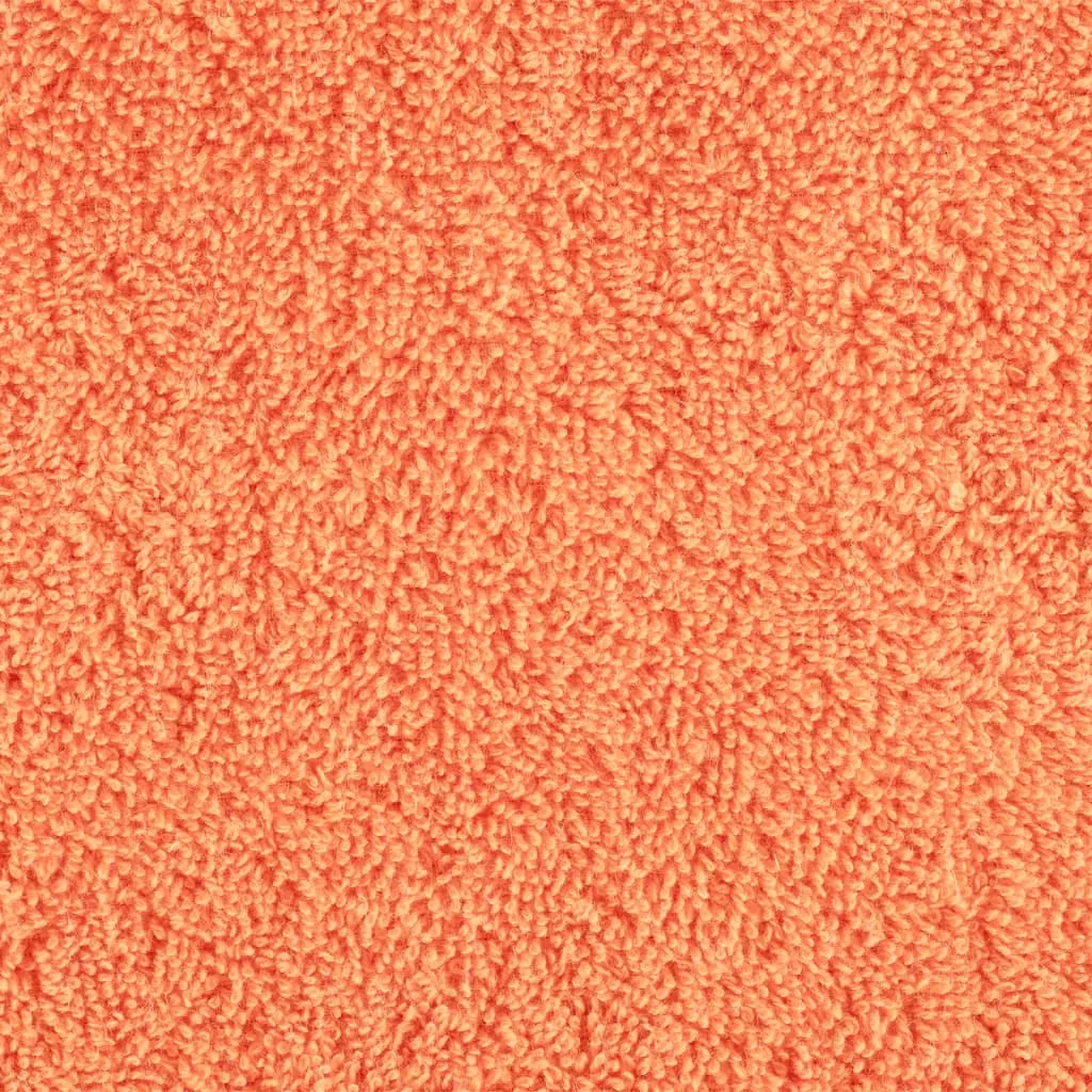Premium Washcloths 10 pcs Orange 30x30 cm 600 gsm 100% Cotton