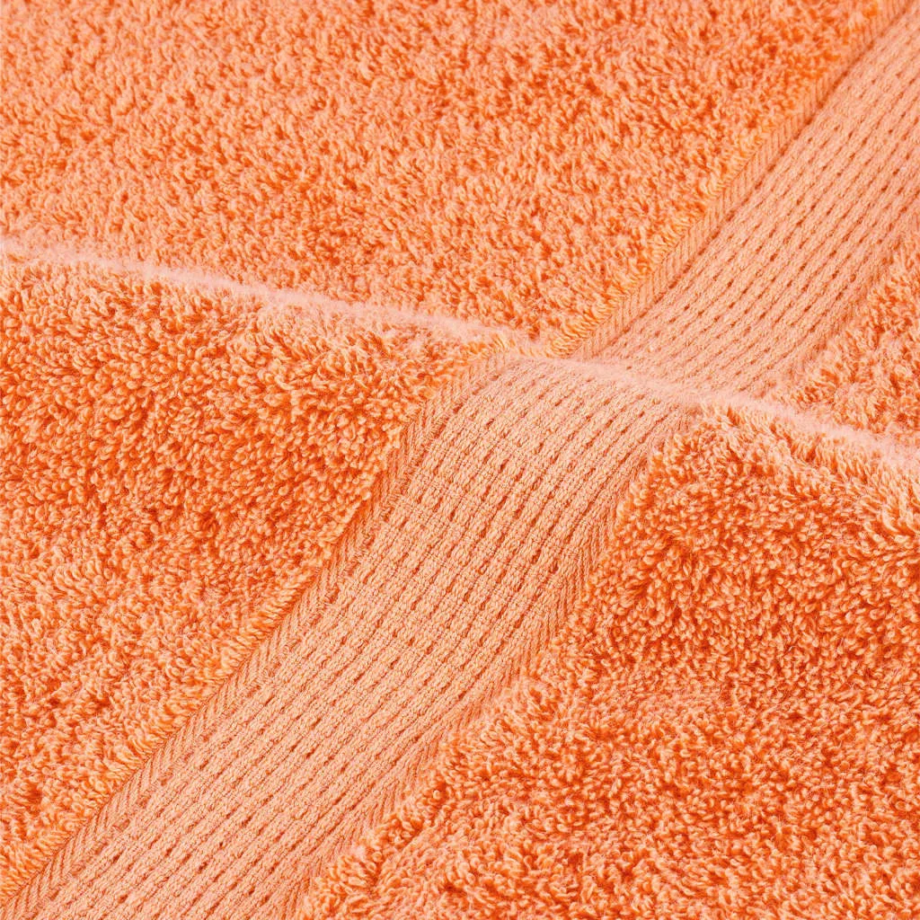 Premium Washcloths 10 pcs Orange 30x30 cm 600 gsm 100% Cotton