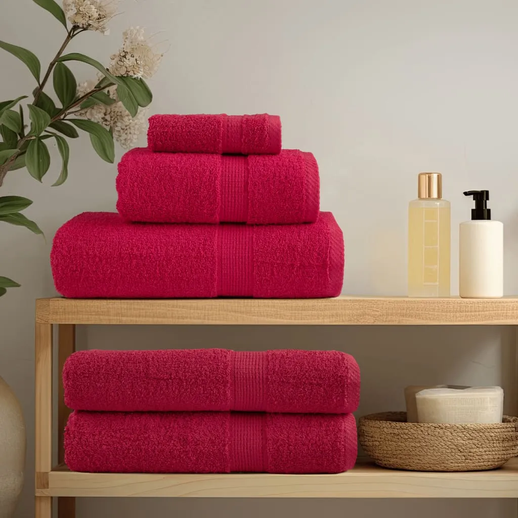 Premium Washcloths 2 pcs Red 30x30 cm 600 gsm 100% Cotton