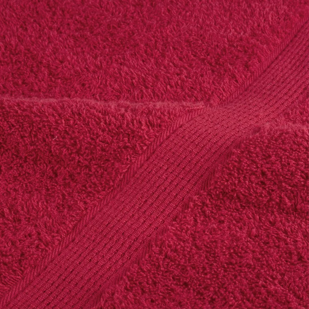 Premium Washcloths 2 pcs Red 30x30 cm 600 gsm 100% Cotton