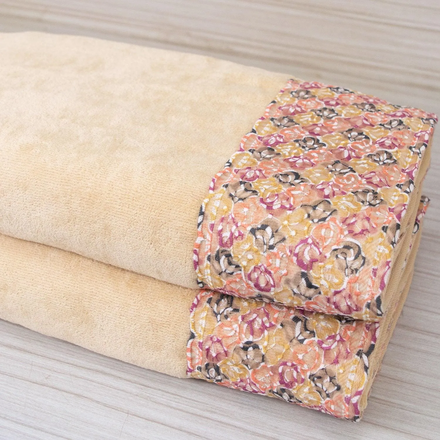 Prima Lace 100% Cotton Bath and Hand Towel Set of 4 | Ultra Soft, Highly Absorbent Luxurious Towels