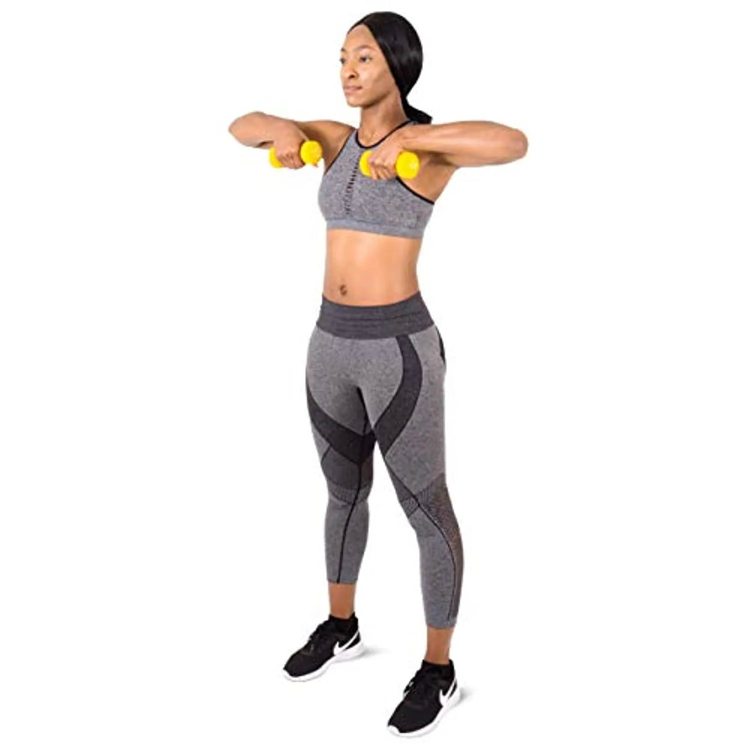 ProsourceFit Set of 2 Neoprene Dumbbell Coated for Non-Slip Grip, 1 lb-12 lb