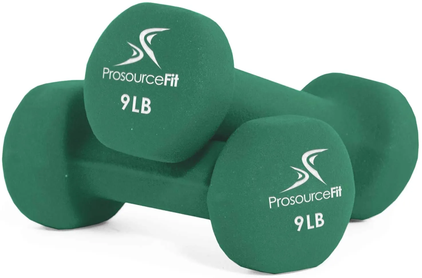 ProsourceFit Set of 2 Neoprene Dumbbell Coated for Non-Slip Grip, 1 lb-12 lb