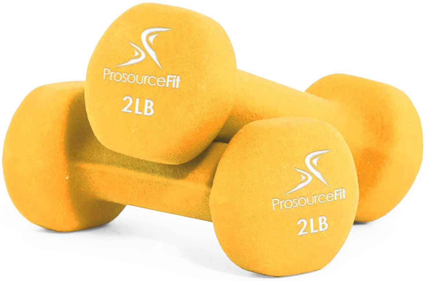 ProsourceFit Set of 2 Neoprene Dumbbell Coated for Non-Slip Grip, 1 lb-12 lb
