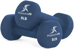 ProsourceFit Set of 2 Neoprene Dumbbell Coated for Non-Slip Grip, 1 lb-12 lb