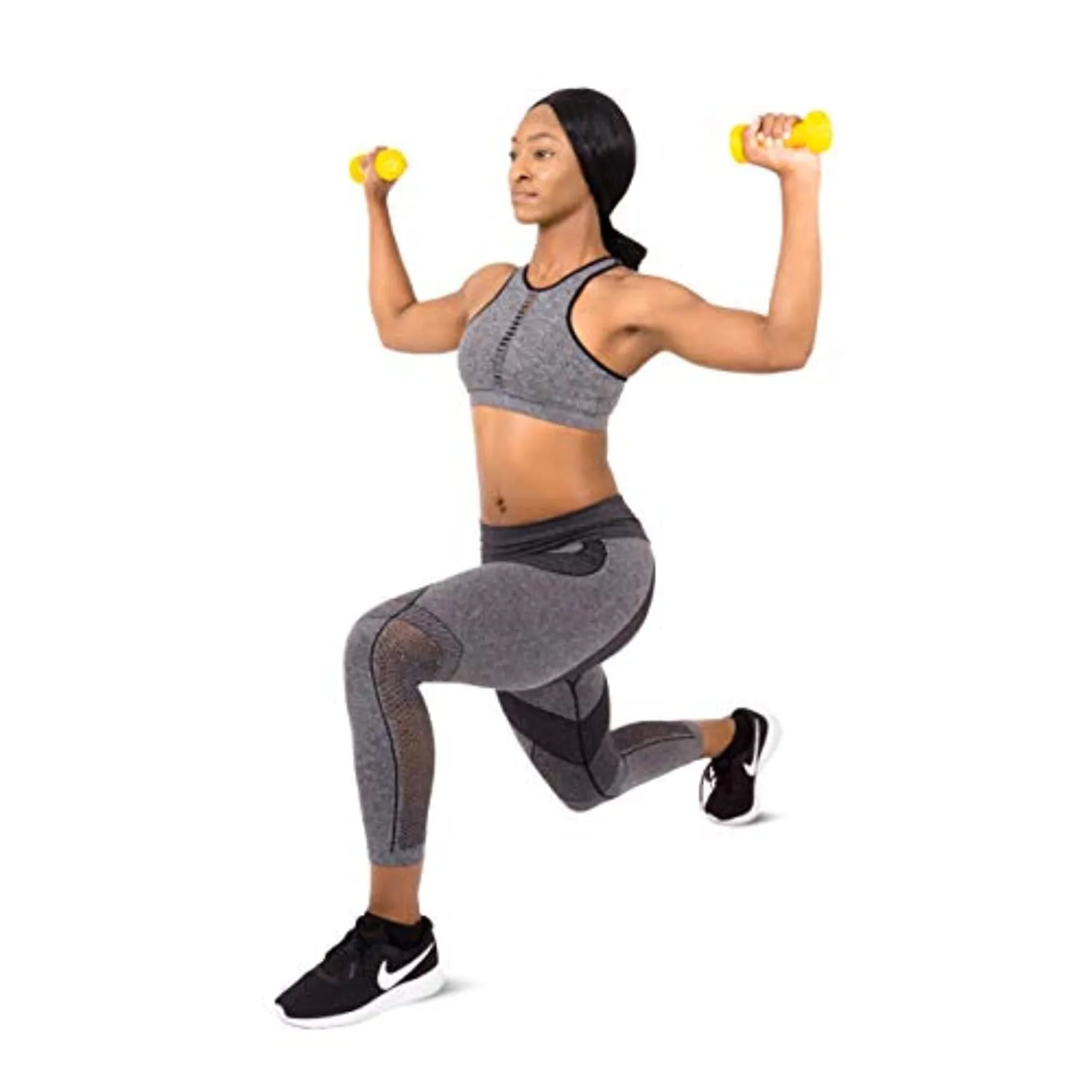 ProsourceFit Set of 2 Neoprene Dumbbell Coated for Non-Slip Grip, 1 lb-12 lb
