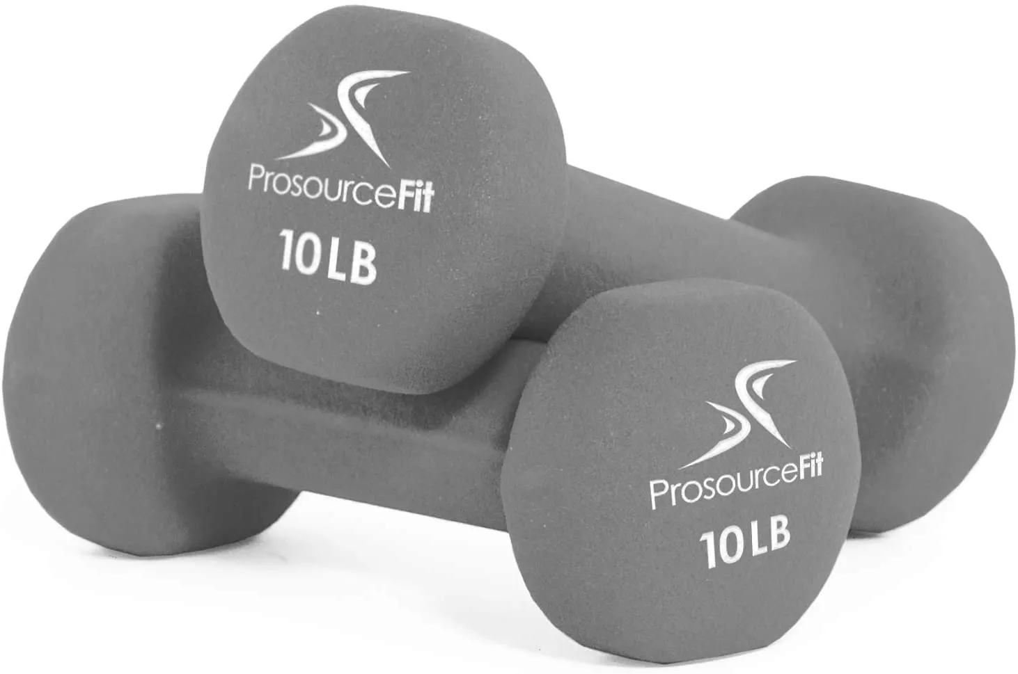 ProsourceFit Set of 2 Neoprene Dumbbell Coated for Non-Slip Grip, 1 lb-12 lb