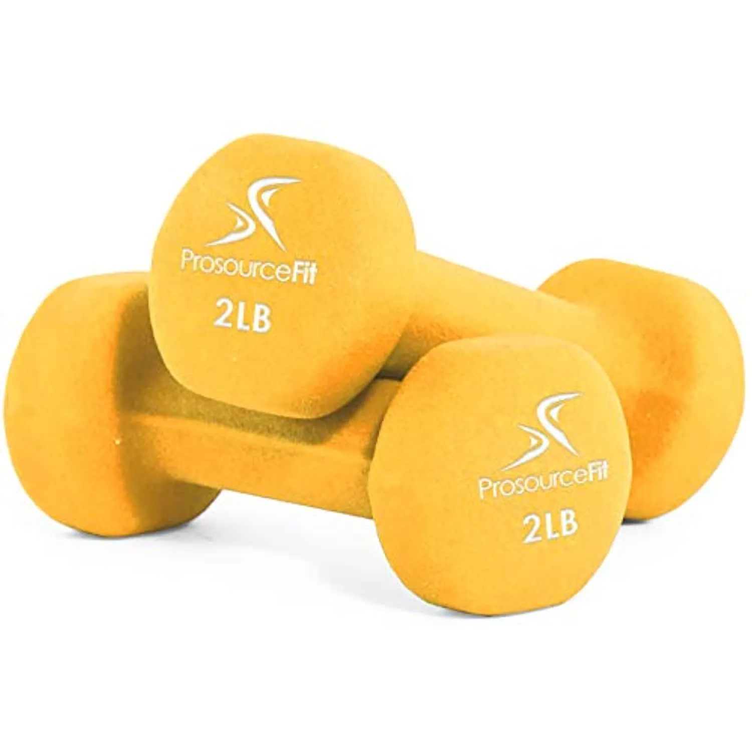 ProsourceFit Set of 2 Neoprene Dumbbell Coated for Non-Slip Grip, 1 lb-12 lb