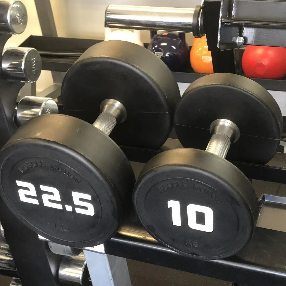 PU Polyurethane Dumbbells Set  10kg to 40kg - 10 Pairs (Package)
