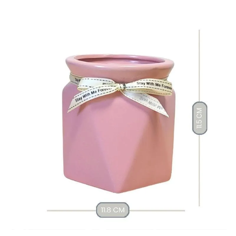 Quirky Contours Vase - Pink