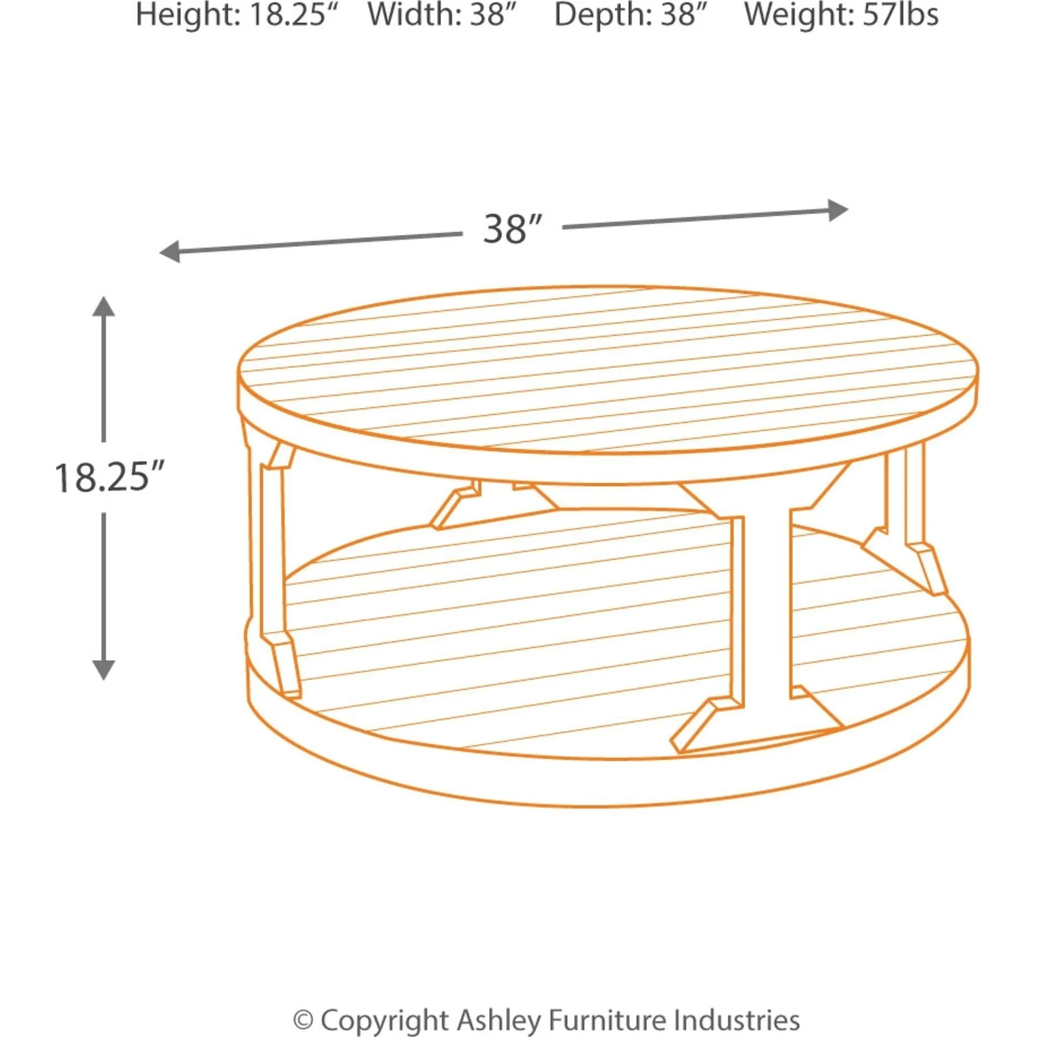 Rogness Round Coffee Table