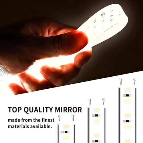 Round LED Touch Sensor Wall Mirror with Dual Light Modes – Ideal for Bathroom, Bedroom & Living Room (30X30 (inch))