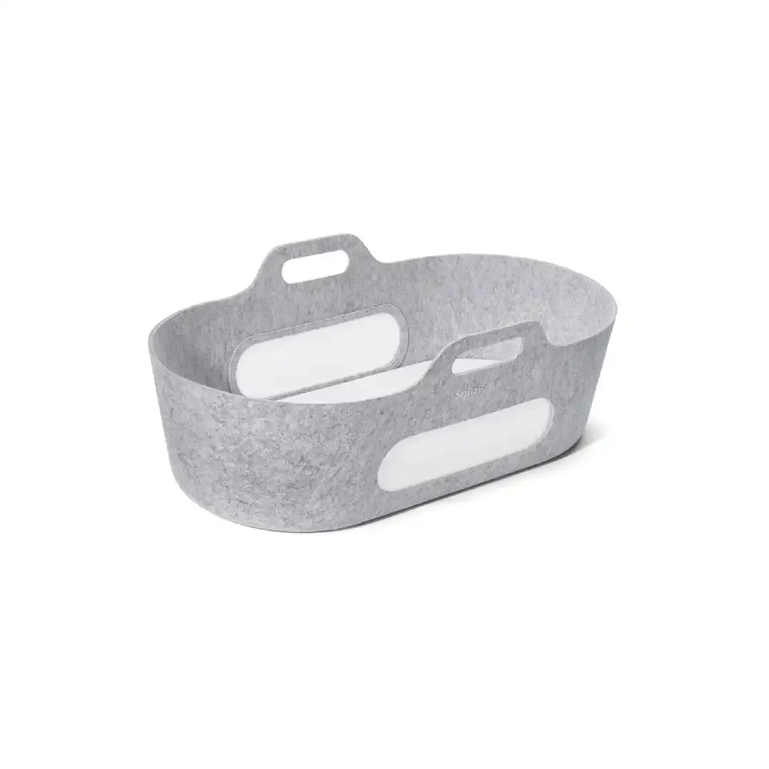 SnuzBaskit Light Grey Moses Basket & Dove Stand