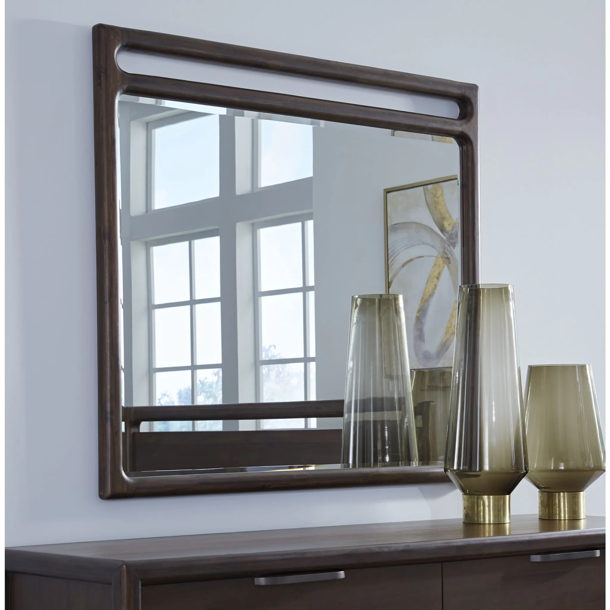 Sol Mirror - Brown Spice