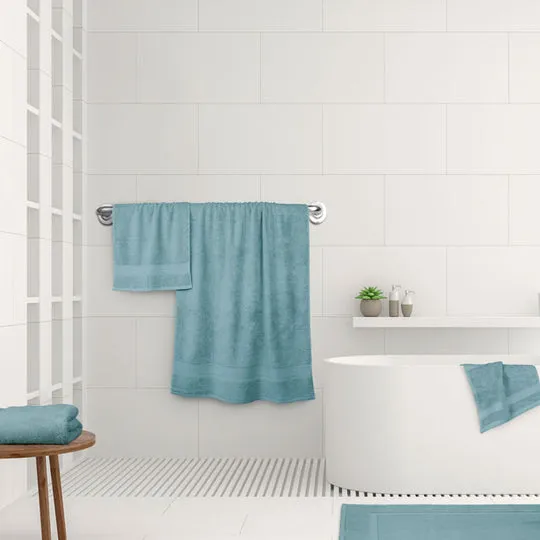 St Regis 5 Piece 600GSM Cotton Towel Set Mist
