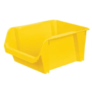 Stackable Polypropylene Storage Bin - YELLOW