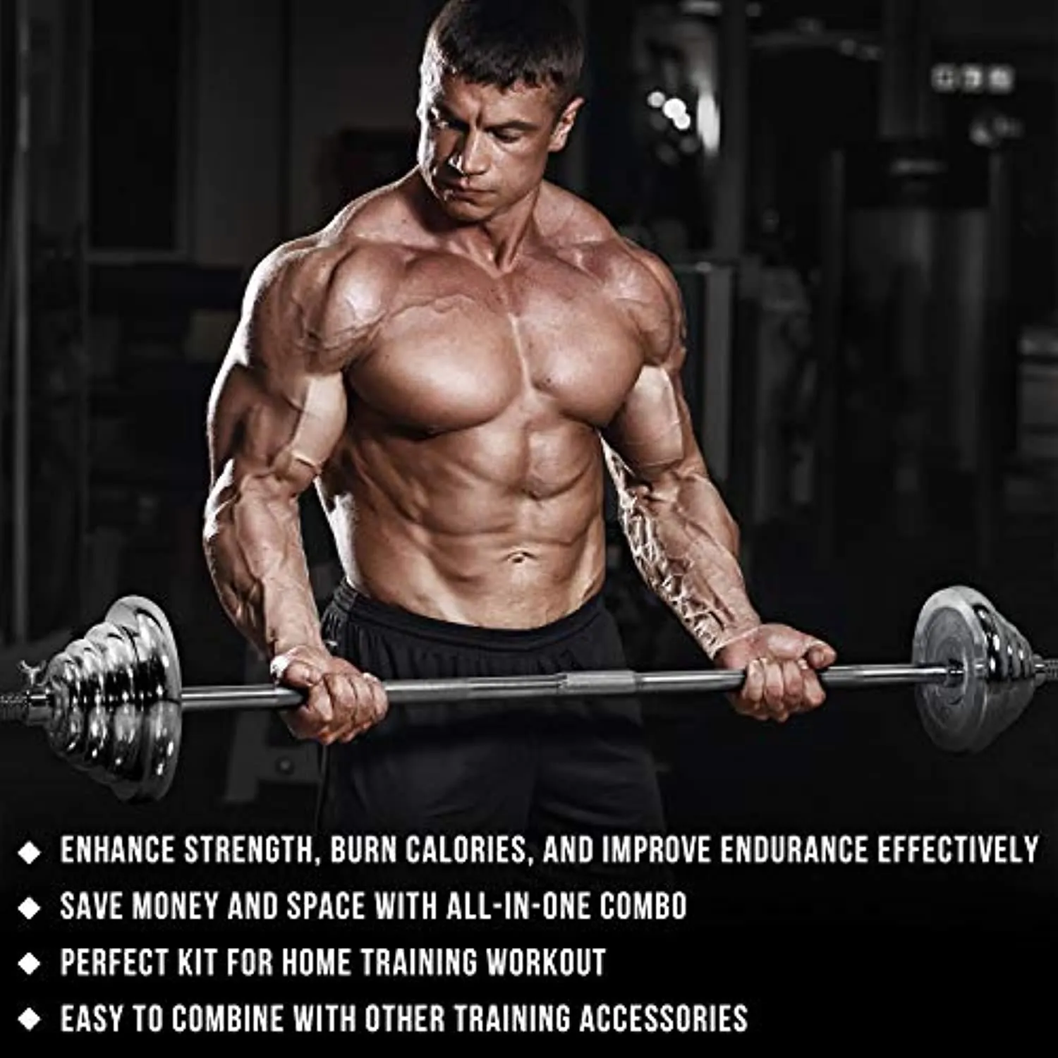 STOZM Dumbbell Set 110lbs Chrome and Paint Coated with Carry Case – Versatile Chrome Dumbbell Set with Barbell, Connector, 20 Weight Plates, 2 Dumbbell Handles & 6 Collars