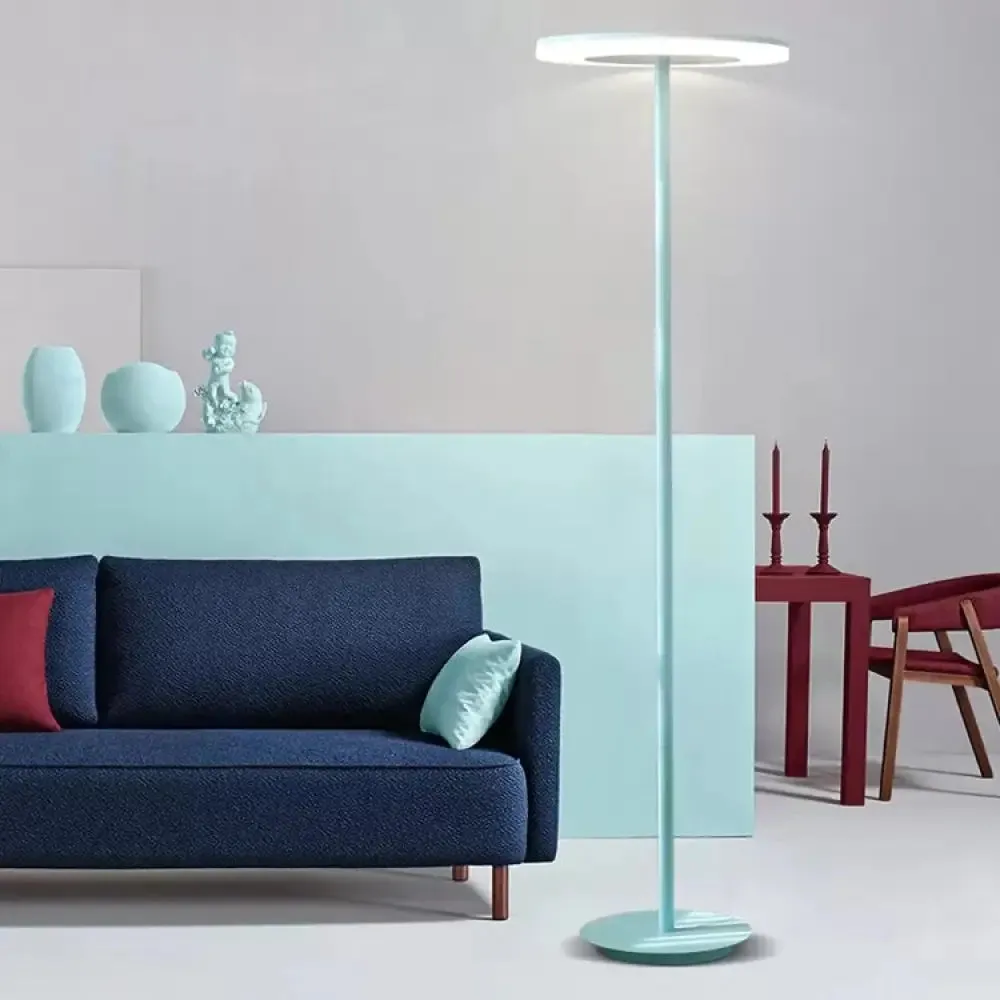 Stylish Nordic Metal Candy Colored Floor Lamp for Living Room