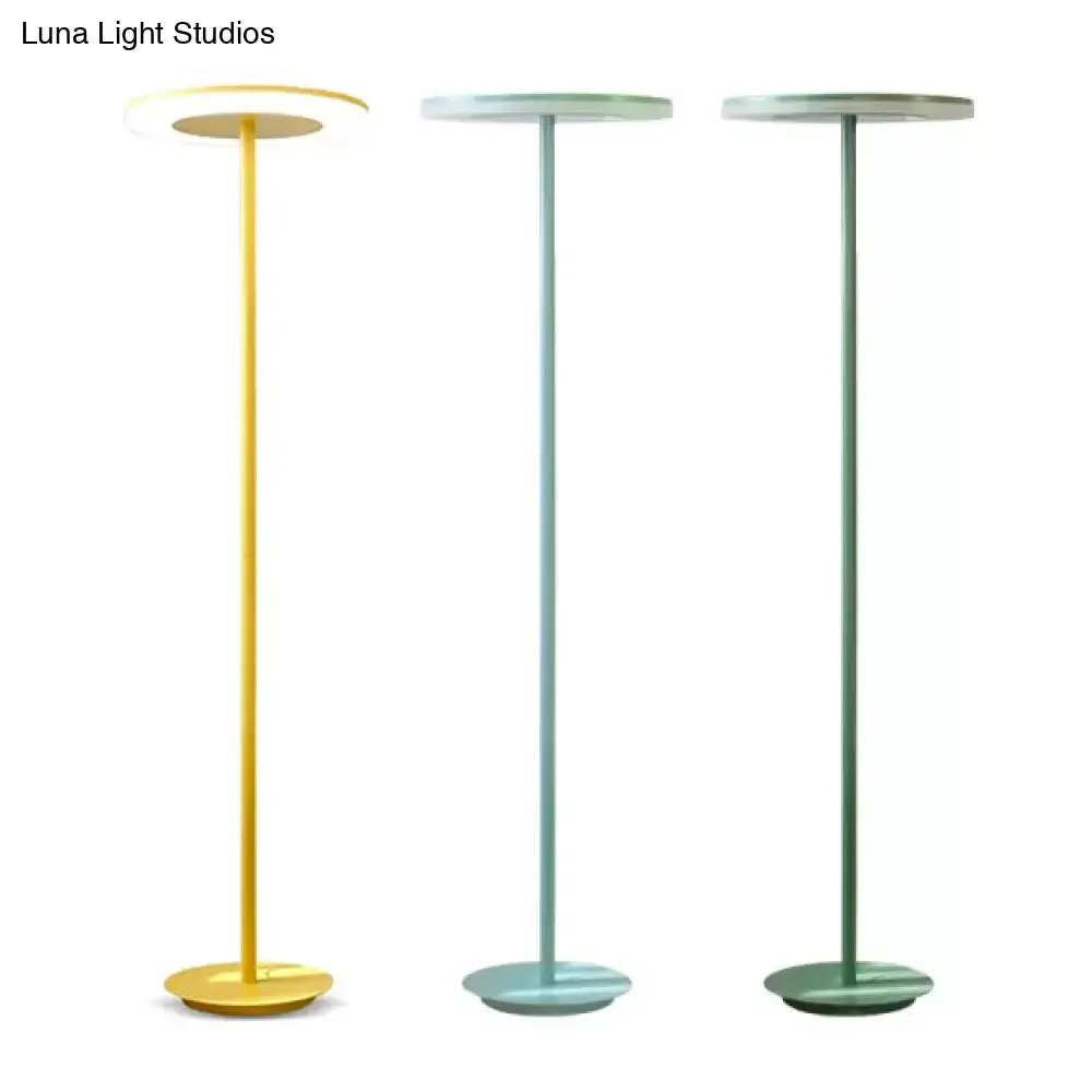 Stylish Nordic Metal Candy Colored Floor Lamp for Living Room