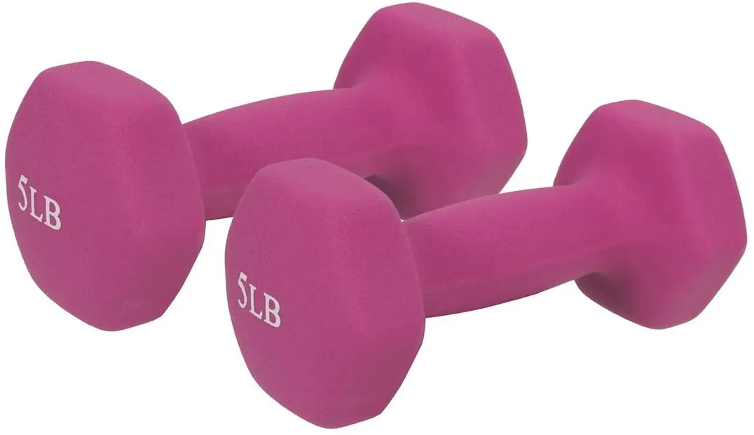 Sunny Health & Fitness Neoprene Dumbbell Fitness Weights for Exercise