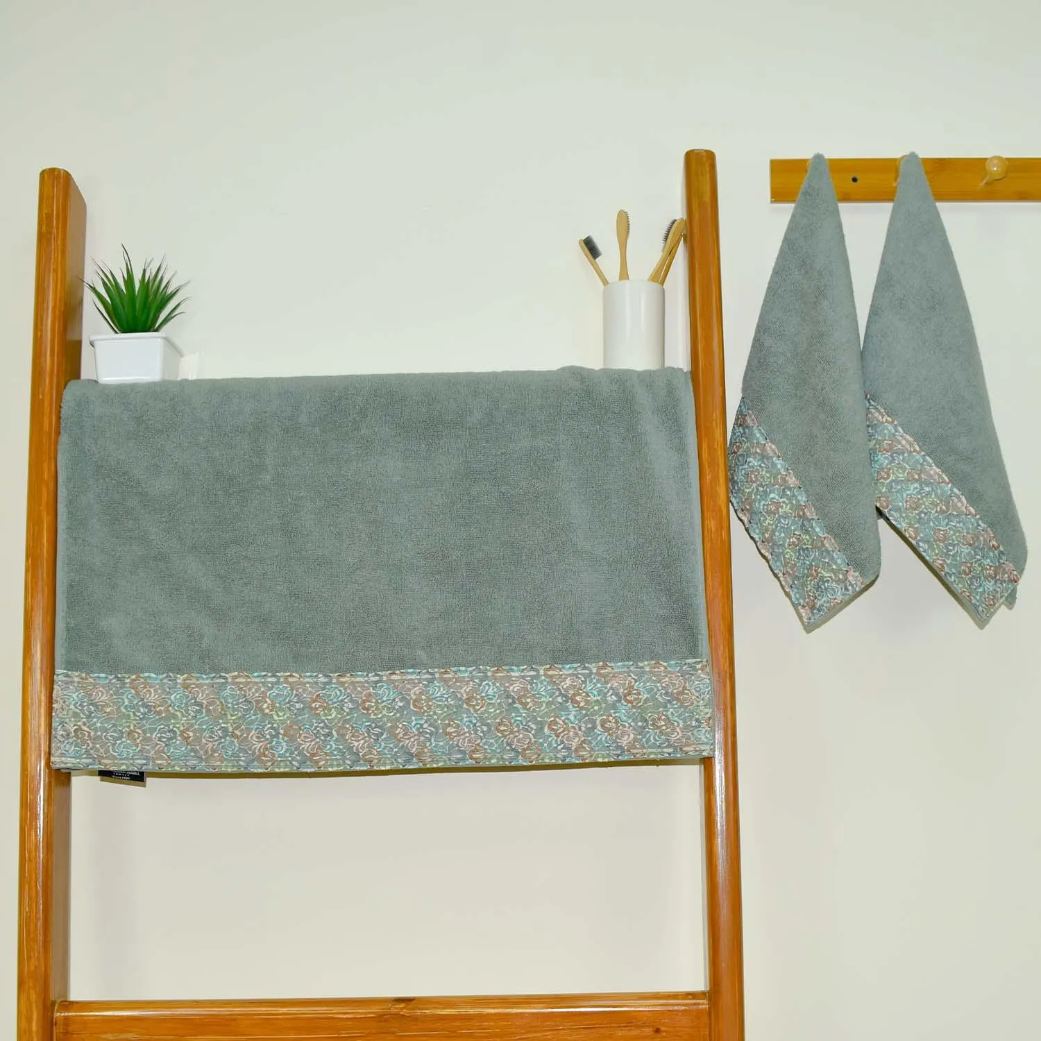 Sunshine 550 GSM Cotton Towel Set of 3 | Ultra Soft, Extra Absorbent Luxurious Towels