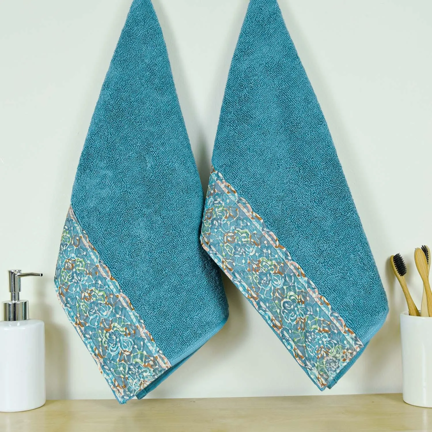 Sunshine 550 GSM Cotton Towel Set of 3 | Ultra Soft, Extra Absorbent Luxurious Towels