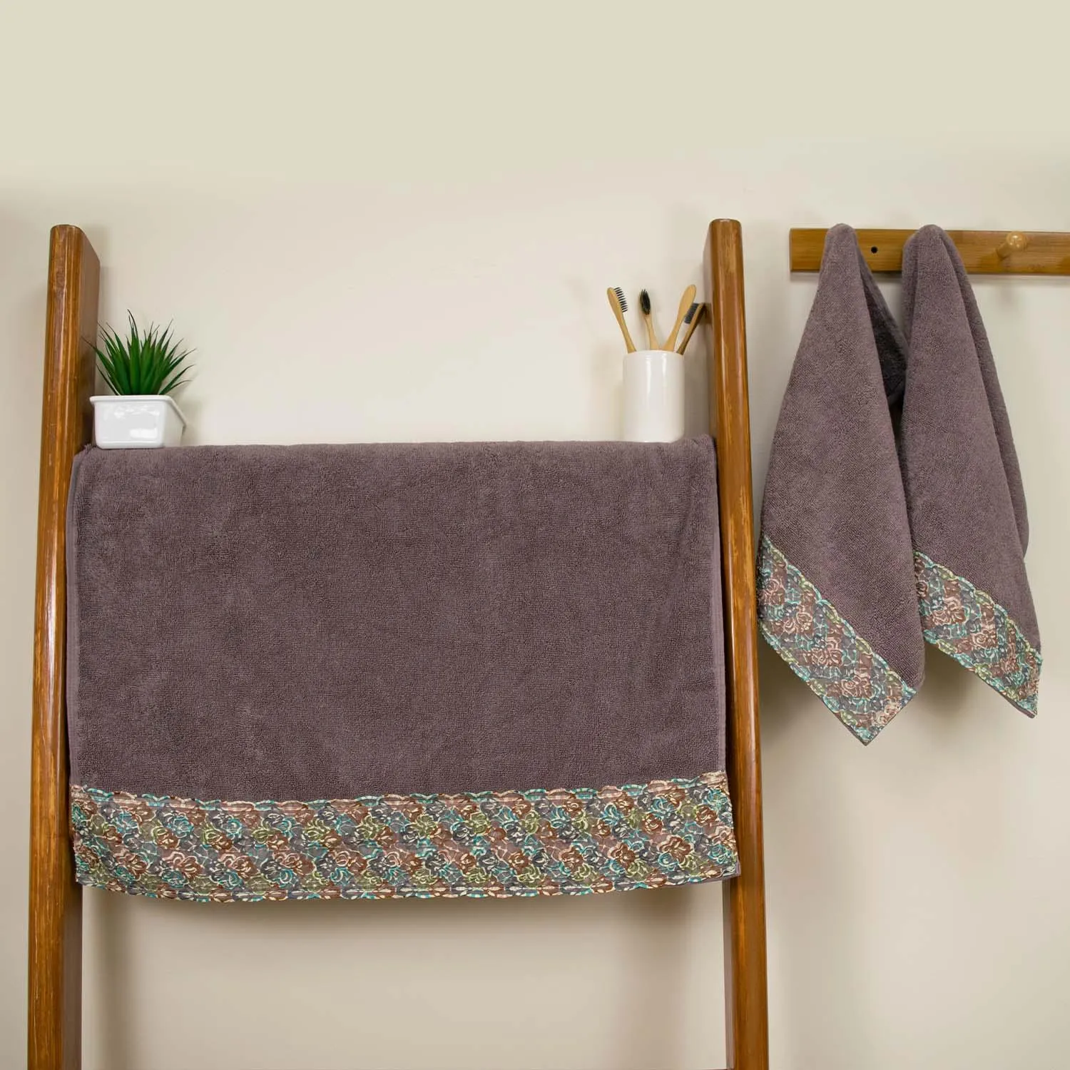 Sunshine 550 GSM Cotton Towel Set of 3 | Ultra Soft, Extra Absorbent Luxurious Towels