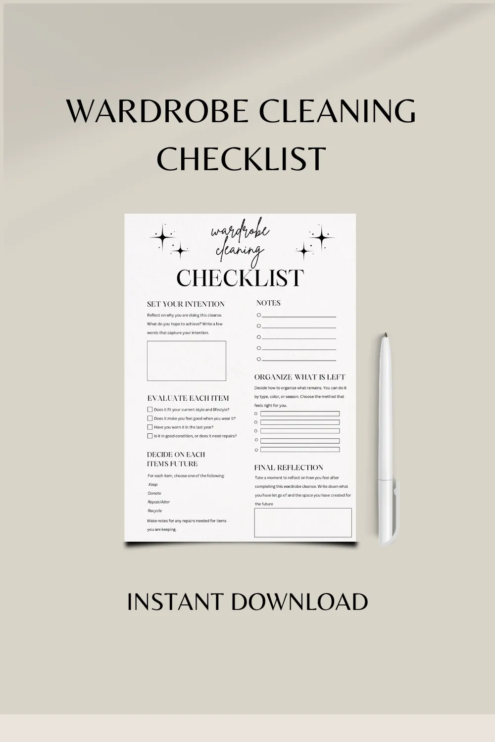 The Ultimate Closet Cleaning Checklist