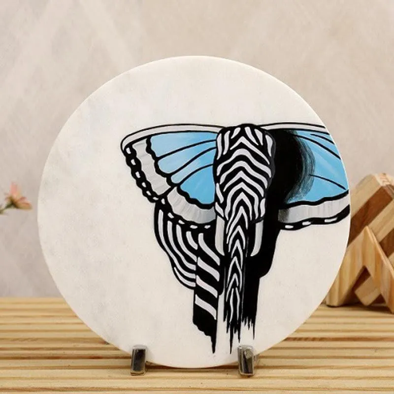 Tusked Majesty Marble Showpiece