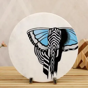 Tusked Majesty Marble Showpiece