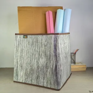 Upcycled Handwoven Collapsible Storage Basket Big (CSBB0424-008) PS_W