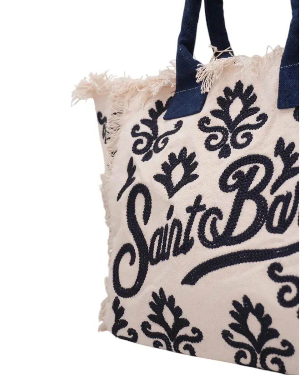 Vanity Rug White and Blue