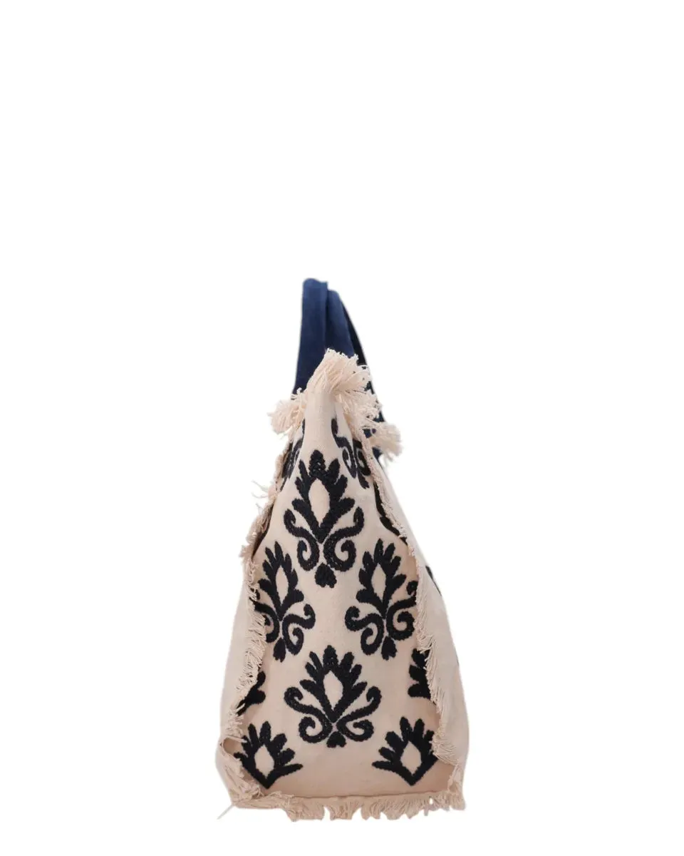 Vanity Rug White and Blue