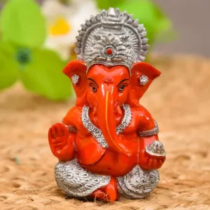 Vigneshwara Bless Idol  - Orange