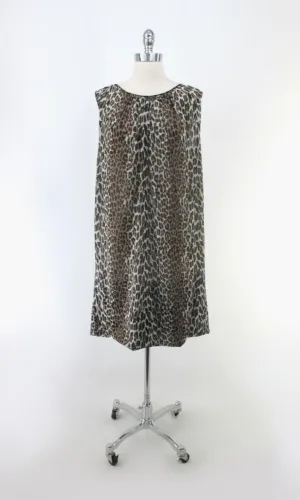 Vintage 60s Leopard Print Nightgown L
