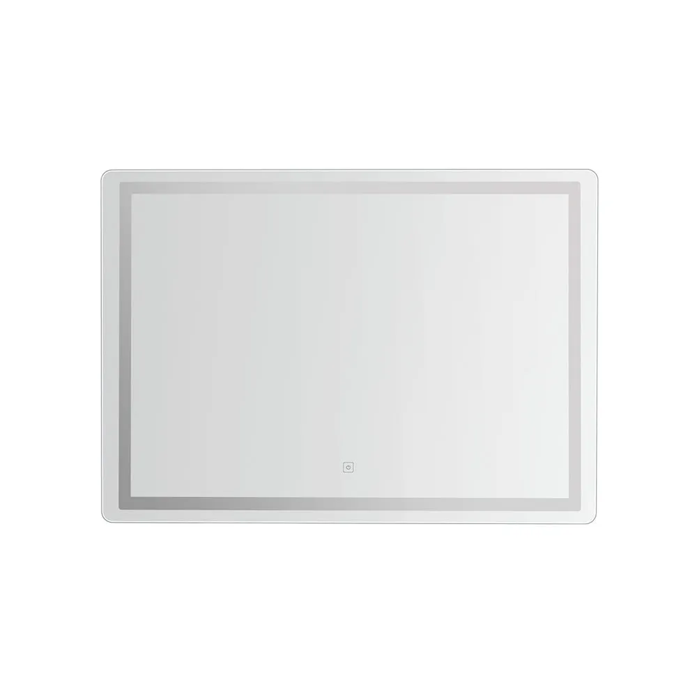 Wall Mirror 100X70CM with LED Light Bathroom Home Decor Round Rectangle