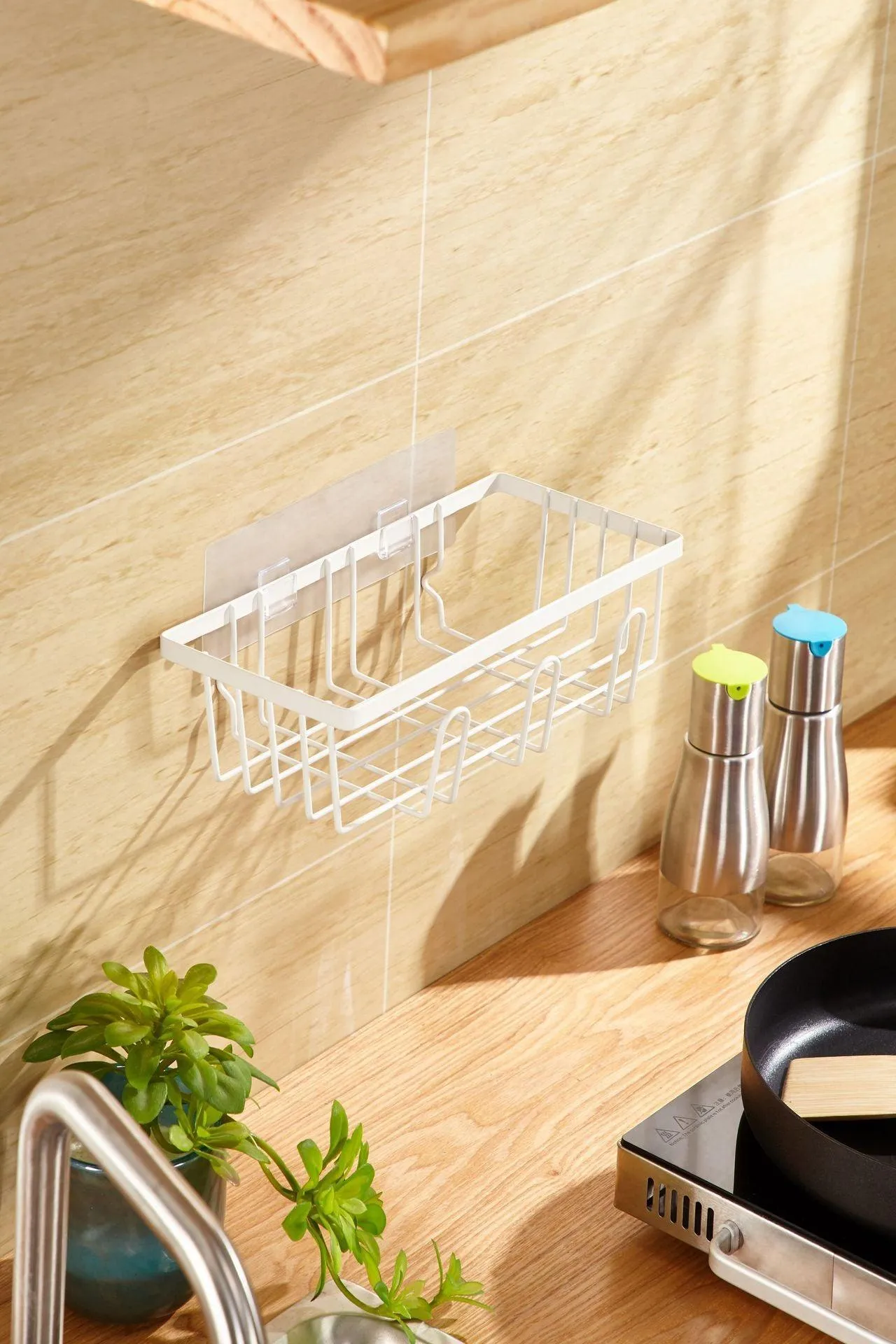 Wall Mounted Storage Shelf for Kitchen & Bathroom