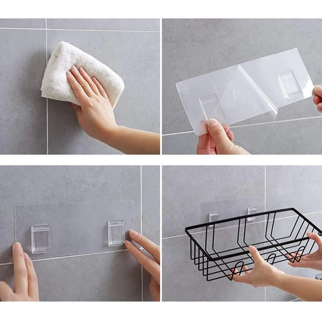 Wall Mounted Storage Shelf for Kitchen & Bathroom