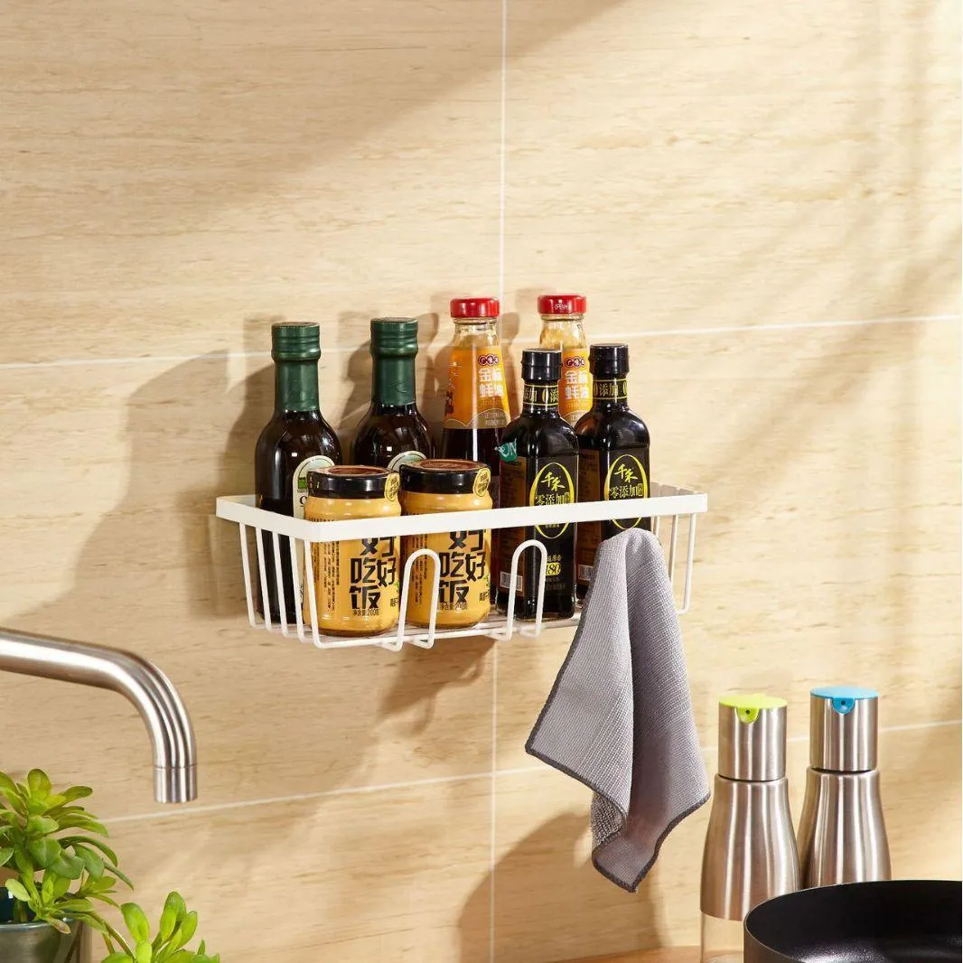 Wall Mounted Storage Shelf for Kitchen & Bathroom