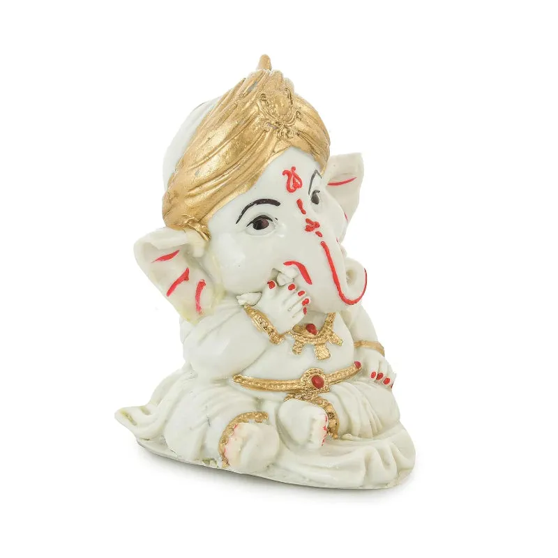 White Bal Ganesha Idol