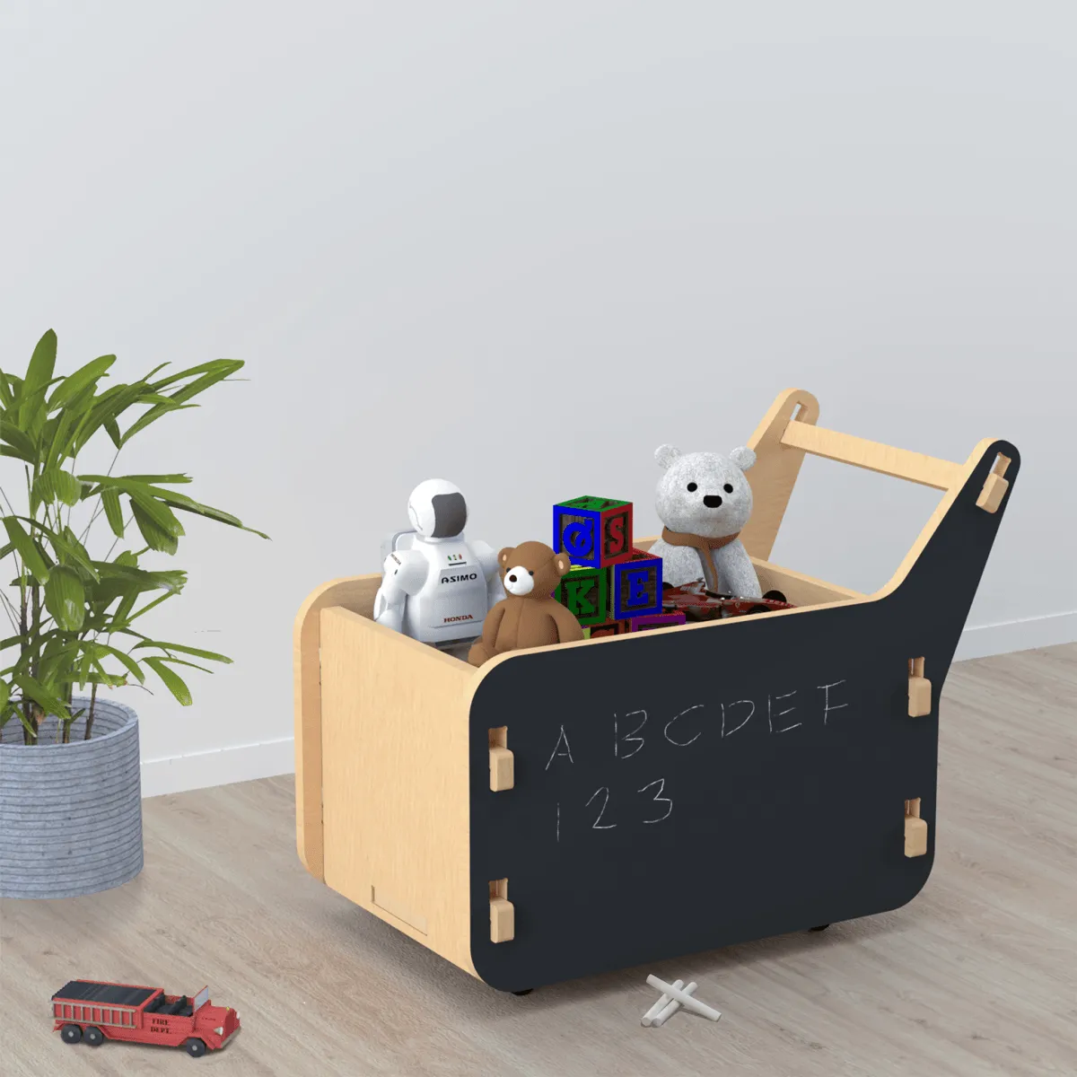 X&Y Brown Melon Toy Cart